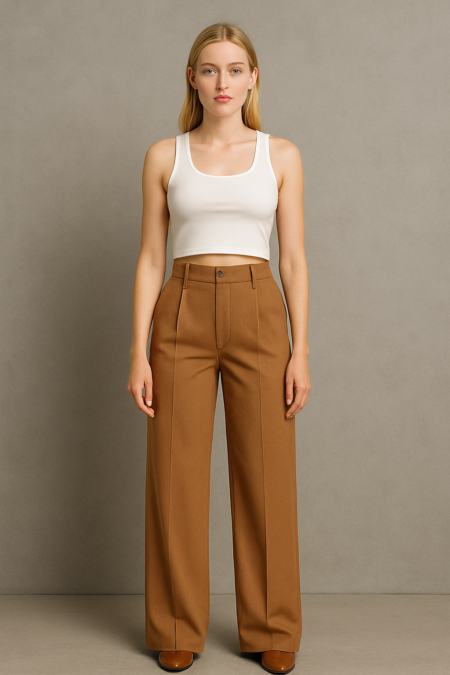 CROP BOXY COTTON TEE – FRESH WHITE