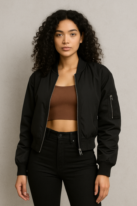 DEEP ROUND NECK RIB TOP – SOFT WHITE