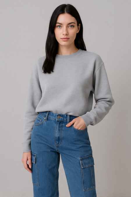 UTILITY CARGO JEANS – WASHED INDIGO