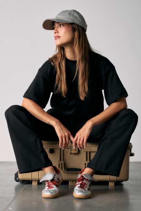 Premium oversized tee - Deep black