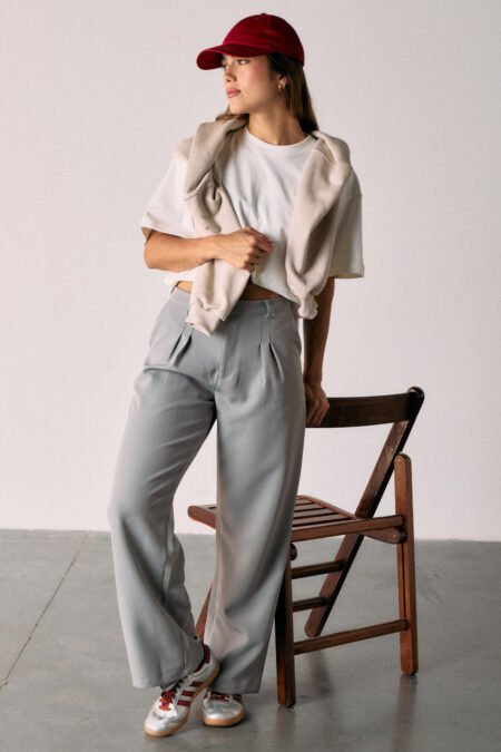 Tailored trouser pant - Steel gray